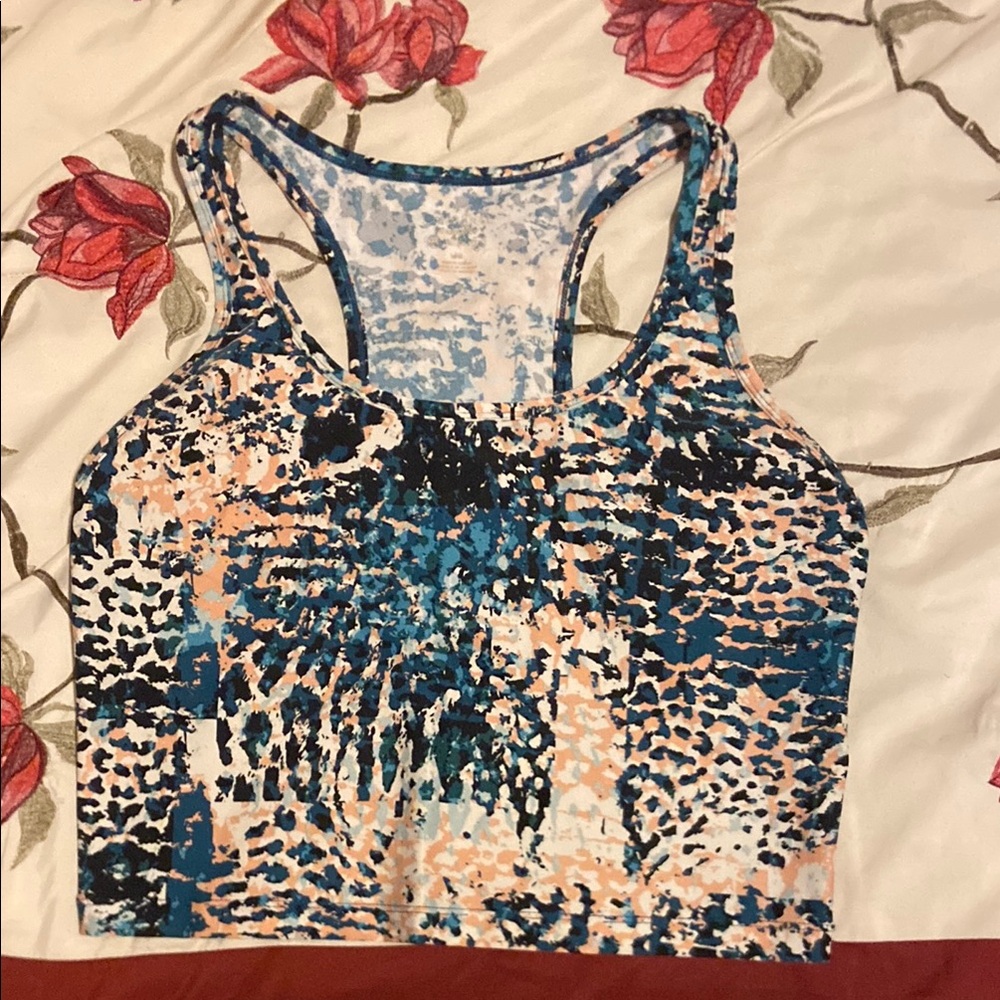 Women's Multicolor Abstract Print Top by Calvin Klein